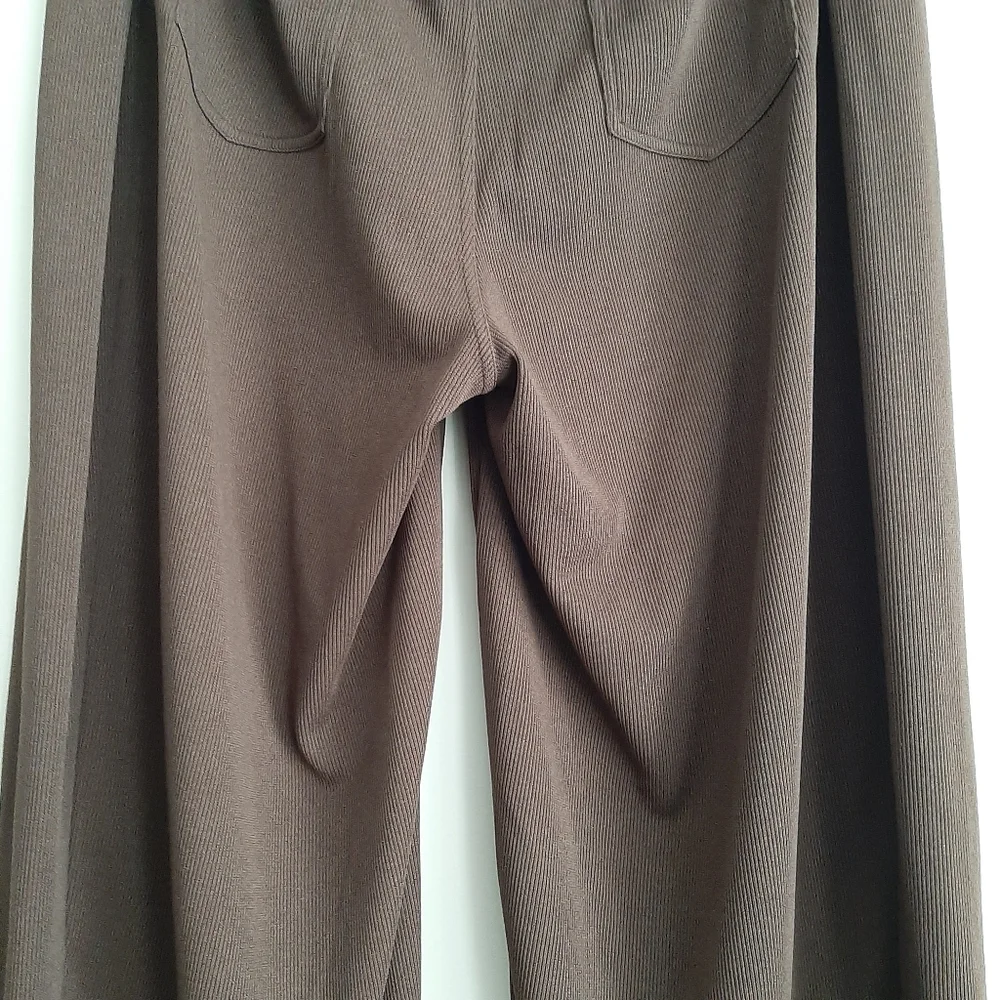 Halara Dark Brown Wide Leg Comfort Pants Size Medium